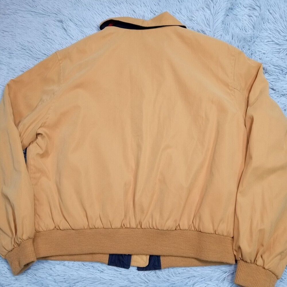 Vintage Faconnable‎ Jacket Mens S Yellow Ribbing Wool Blend Water Resistant - Picture 2 of 12